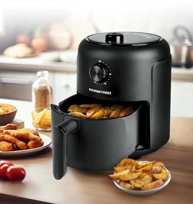 GourmetMaxx Heißluft-Fritteuse Mechanisch 2,3l Airfryer 1000 W Zwart GourmetMaxx Heißluft-Fritteuse Mechanisch 2,3l Airfryer 1000 W Zwart