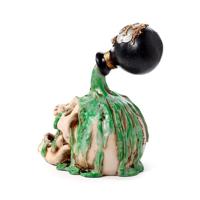 Schreeuwende Schedel met groen drankje - thumbnail