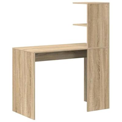 Bureau met plank Sonoma eiken 102 x 50 x 124 cm Bewerkt hout