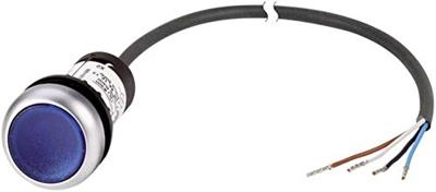 Eaton 185585 C22-DL-B-K10-24-P62 Druktoets Plat Blauw 1 stuk(s)