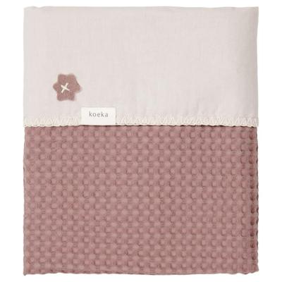Koeka Antwerp baby wiegdeken 75x100 cm Plum/Pebble