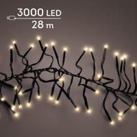 Lumineo led cluster 28m-3000l zwart/soft gold - thumbnail