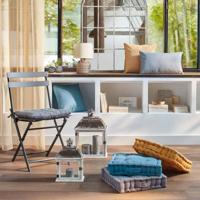 Kussen Atmosphera Otto Blauw Katoen (38 x 38 cm) - thumbnail