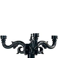 KS Verlichting NostalgischOrnament 3-lichts - antraciet - 5810 - thumbnail