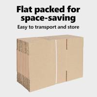 VidaXL Vouwdoos met opslag 50 pcs naturel 24 x 13 x 13 cm karton - thumbnail