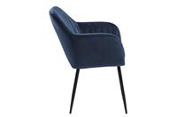 Sohome Eetkamerstoel 'Albin' Velvet, kleur Donkerblauw - thumbnail