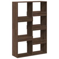 Boekenkast 100x33x155,5 cm bewerkt hout bruin eikenkleurig - thumbnail