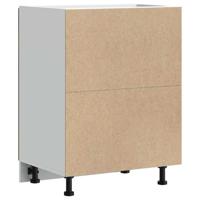 Spoelbakonderkast Lucca bewerkt hout gerookt eikenkleurig - thumbnail