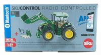 Siku Control bestuurbare tractor John Deere 7310R met voorlader en Bluetooth App besturing - thumbnail