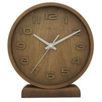 NeXtime klok 5192gs Wood Wood Small, 22x20 cm, Wall, Wood, Gray - thumbnail