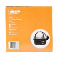 Tristar EK-3076 Eierkoker Met maatbeker, Controlelampje RVS, Zwart - thumbnail