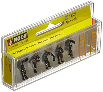 NOCH 15021 H0 Zwarte beschermende kleding figuren Geverfd, Staand