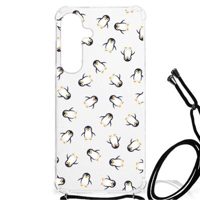 Doorzichtige Silicone Hoesje voor Samsung Galaxy S24 Plus Pinguïn