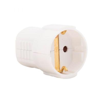 Kunststof contra stekker met randaarde wit