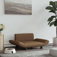 Hondenmand 70x45x28 cm stof bruin - thumbnail