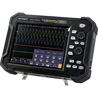 VOLTCRAFT DSO-5104H Handoscilloscoop 100 MHz 4-kanaals 1 GSa/s 40 Mpts 14 Bit Digitaal geheugen (DSO), Handapparaat 1 stuk(s)