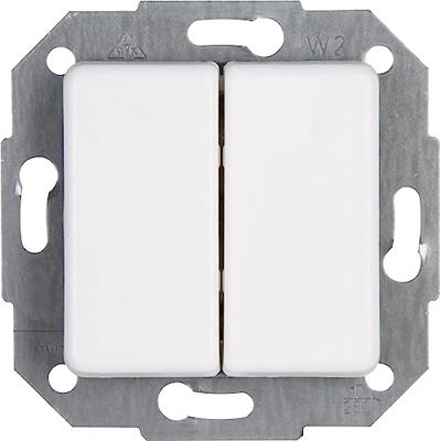 Kopp 613513065 Serieschakelaar Inzetstuk Europa Arctisch-wit, Mat 1 stuk(s)