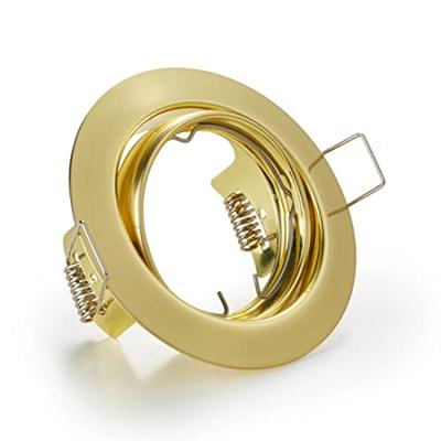 Trio Ronde inbouwspotJura GU10 8,3cm goud - 650100108