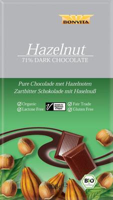 BonVita Premium Dark Chocolate Hazelnut 100 gram