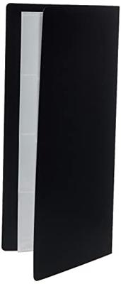 Q-CONNECT visitekaartenmap, Ft 11 x 26 cm, voor 160 kaarten, zwart