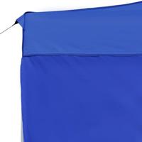 Partytent inklapbaar met wanden 4,5x3 m aluminium blauw - thumbnail