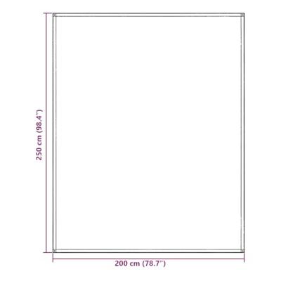 Tenttapijt Blauwgrijs 250 x 200 cm Polyetheen