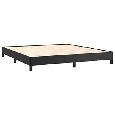 Bedframe kunstleer zwart 180x200 cm