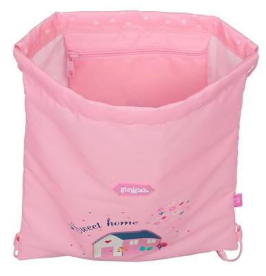 Rugtas met Koordjes Glow Lab Sweet home Roze 26 x 34 x 1 cm Rugtas met Koordjes Glow Lab Sweet home Roze 26 x 34 x 1 cm