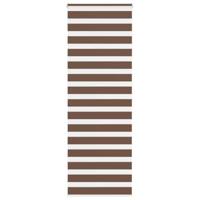VidaXL Zebra rolgordijn 90x200 cm stofbreedte 85,9 cm polyester bruin - thumbnail