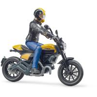 Bruder 63053 Ducati Scrambler Motor met Bestuurder 1:16 - thumbnail