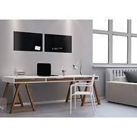 Sigel SI-GL120 Glasmagneetbord Artverum 600x400x15mm Zwart - thumbnail