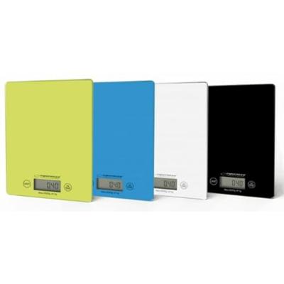 Esperanza EKS002G keukenweegschaal Elektronische keukenweegschaal Groen, Geel Aanrecht Rechthoek