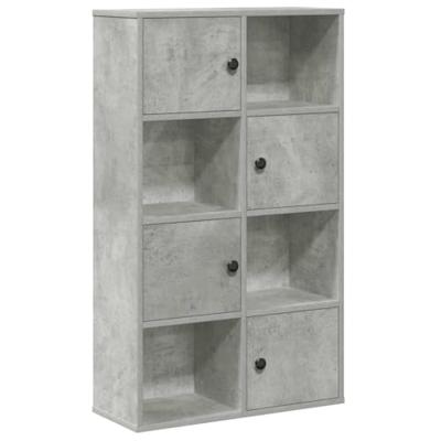 Boekenkast 60x24x101,5 cm bewerkt hout betongrijs