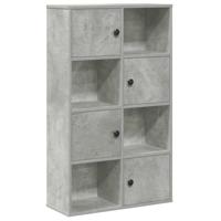 Boekenkast 60x24x101,5 cm bewerkt hout betongrijs - thumbnail