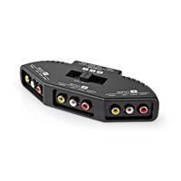 Nedis Composiet Video-Switch | 3 poorten | Zwart | 1 stuks - VSWI2403BK VSWI2403BK - thumbnail