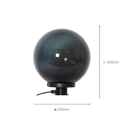 Eglo Bollamp met spikeMonterollo Smoke Ø 30cm - 900202