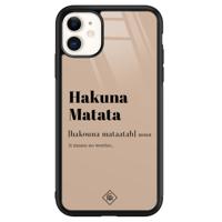 iPhone 11 glazen hardcase - Hakuna Matata - thumbnail
