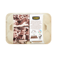 Jumbo Scharreleieren M/L 6 Stuks - thumbnail