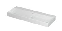 Wastafel Unlimited Porselein zonder kraangat 120 cm x 45 cm x 11 cm Glans wit 0202131 - thumbnail
