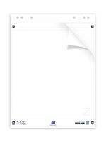 Oxford flipchartblok Smart Chart, zelfklevend, ft 60 x 80 cm, blanco, pak van 20 vel - thumbnail