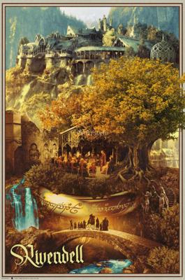 Poster Lord of the Rings - Rivendell 61x91,5cm Poster Lord of the Rings - Rivendell 61x91,5cm