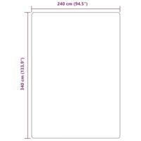 Hoogpolig vloerkleed NAVARRA 240x340 cm polyester crmekleurig - thumbnail