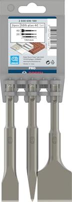 Bosch Professional Korte Beitelset SDS-Plus 140 mm 3-delig - 2608690180 - thumbnail