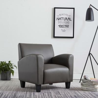 Fauteuil kunstleer grijs Fauteuil kunstleer grijs