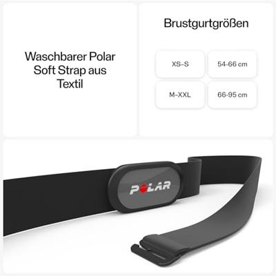 Polar H9 Hartslagsensor Maat: M-XXL Zwart