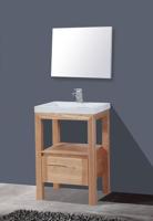 Badkamermeubelset Sanilux Robusta Senza 60x47x85 cm Massief Eikenhout - thumbnail