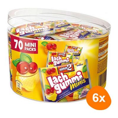 Nimm2 - Lachgummi Mini's - 6x 70 stuks