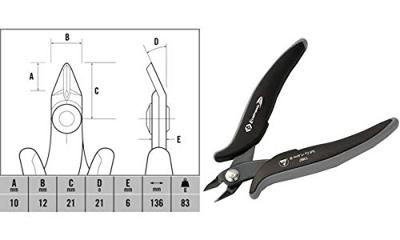 C.K Ecotronic T3887 ESD Printtang Zonder facet 136 mm C.K Ecotronic T3887 ESD Printtang Zonder facet 136 mm