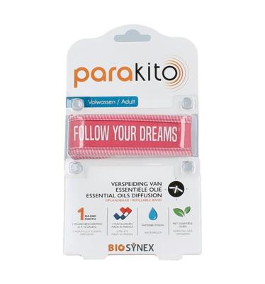 Anti mug armband volwassenen fuchsia 1 Stuks Anti mug armband volwassenen fuchsia 1 Stuks