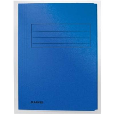 Class&apos;ex dossiermap, 3 kleppen, blauw